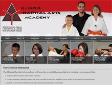 Tablet Screenshot of illinoismartialartsacademy.com